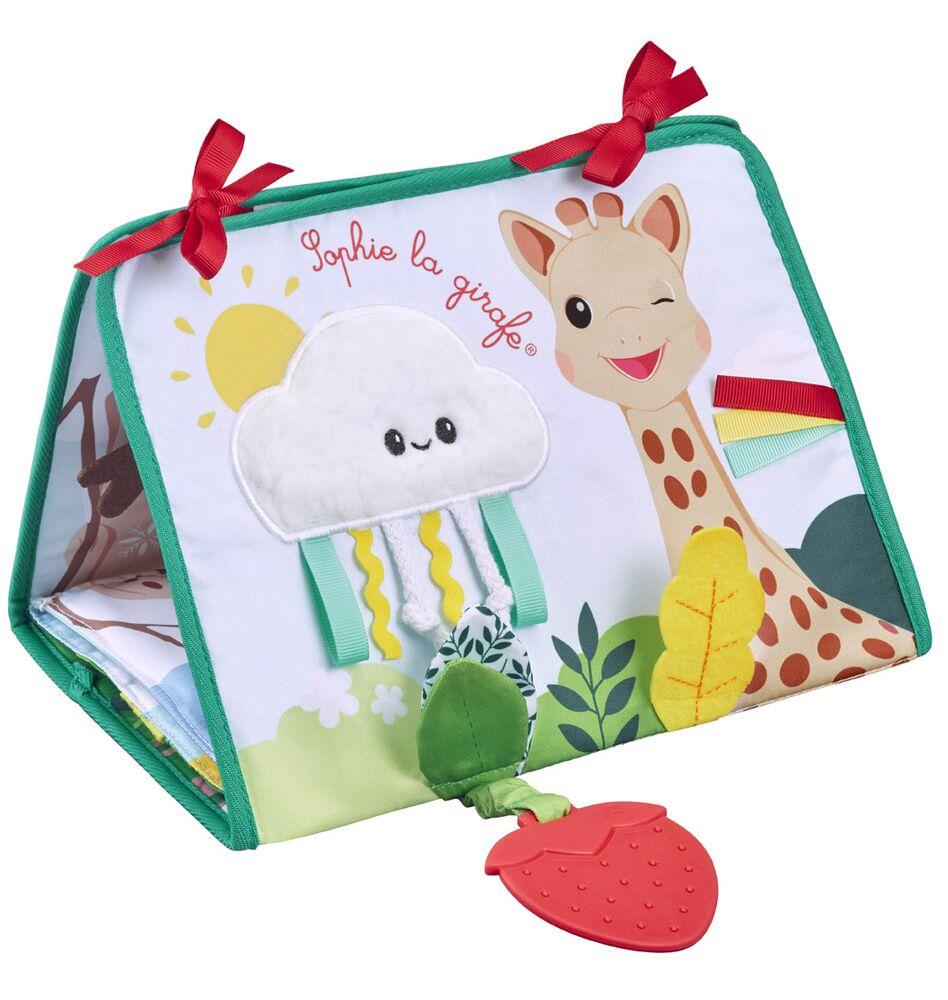 Broșură activă Sophie la Girafe - Trepied cu jocuri și activități
