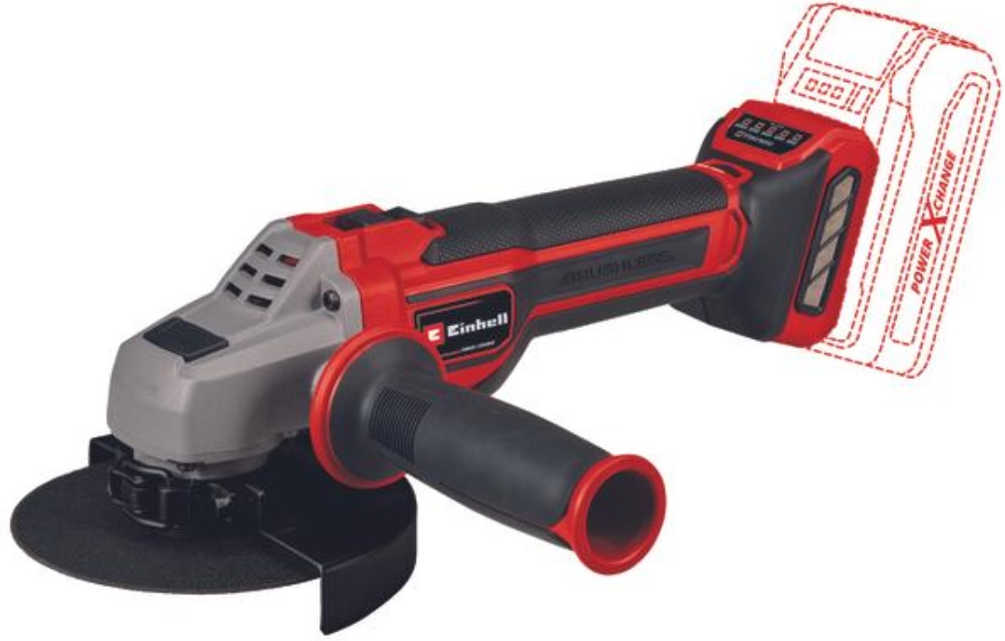 Polizor unghiular fără fir Einhell - Power X-Change, TP-AG 18/125 CE Q Li, Solo