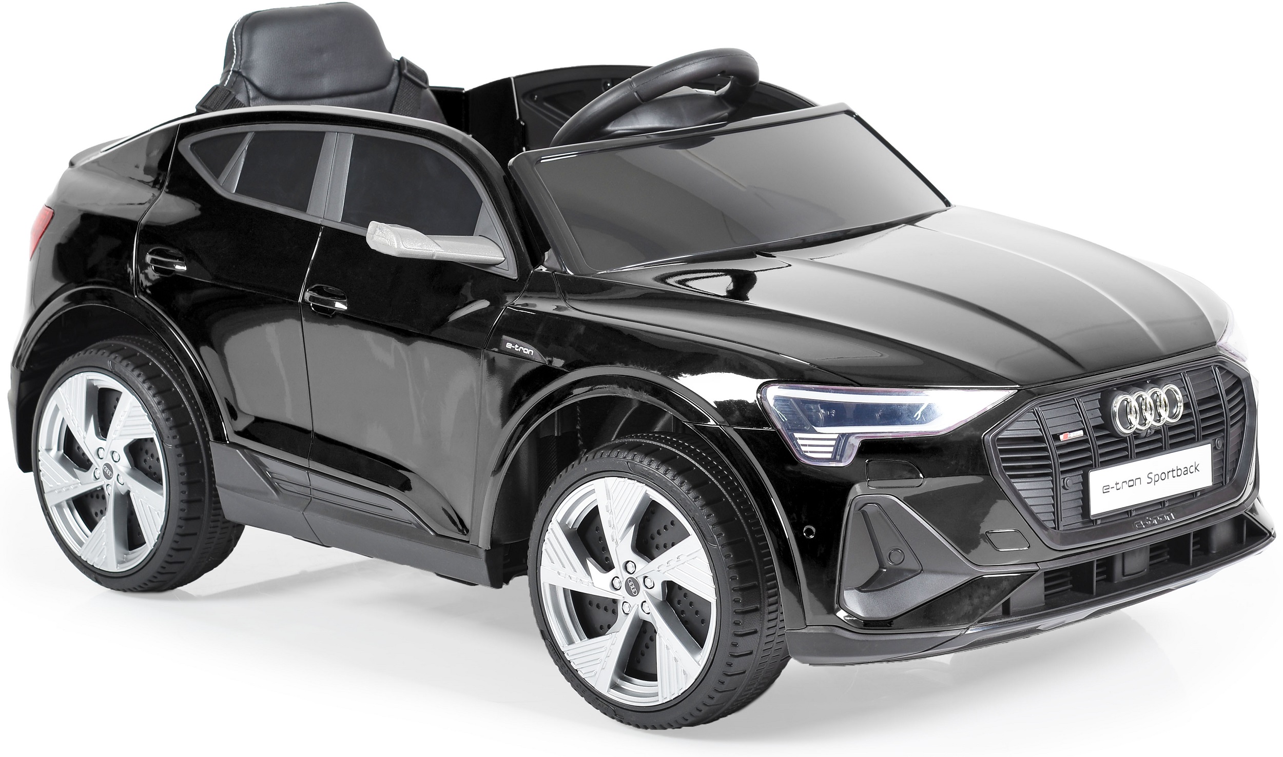 Mașinuță electrică jeep Moni - Audi Sportback, negru metalic