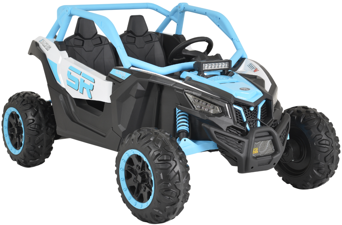 Mașinuță electrică jeep  Moni - Typhoon KKL-808, albastru