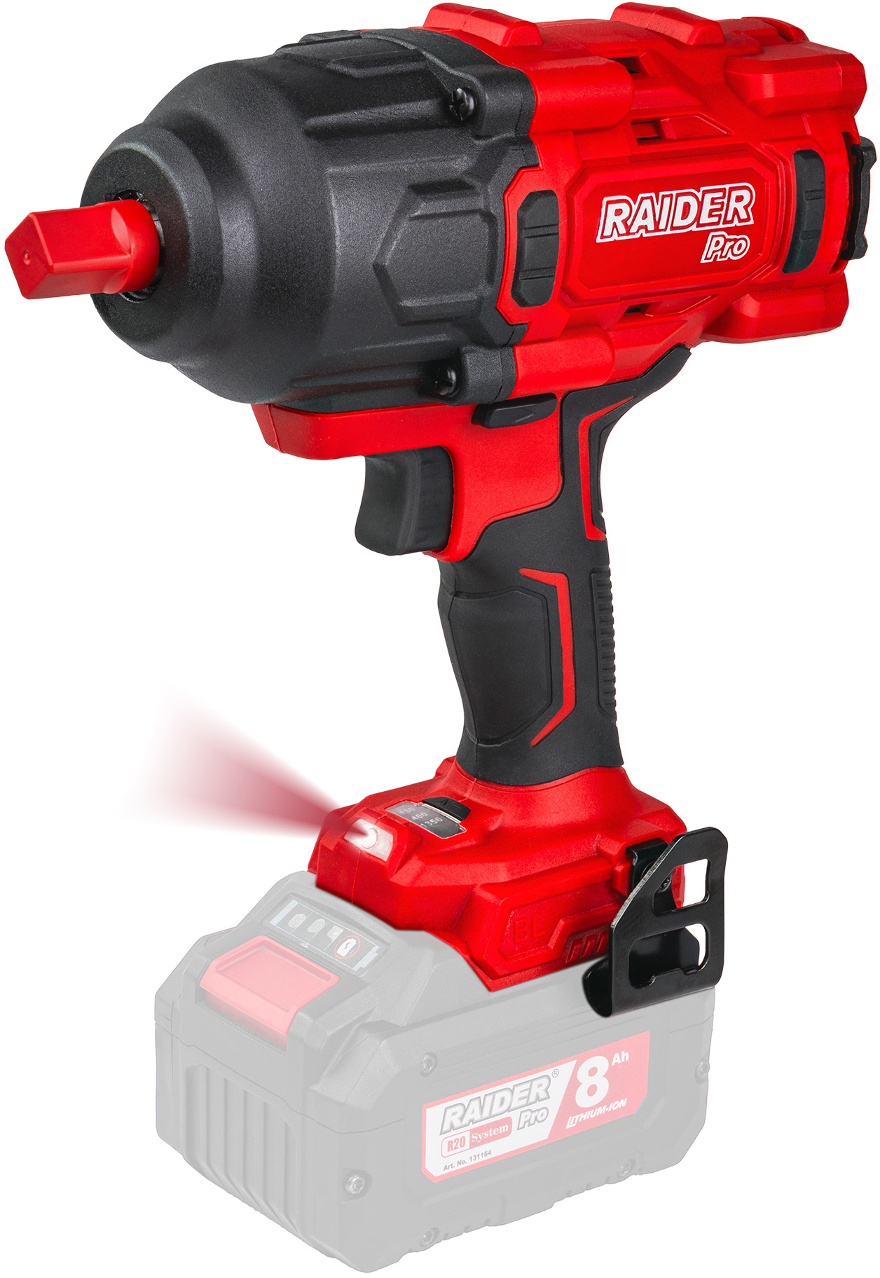 Cheie cu impact pe acumulator   Raider - Pro, RDP-BBIW20, 2000 Nm, 1/2'', Solo