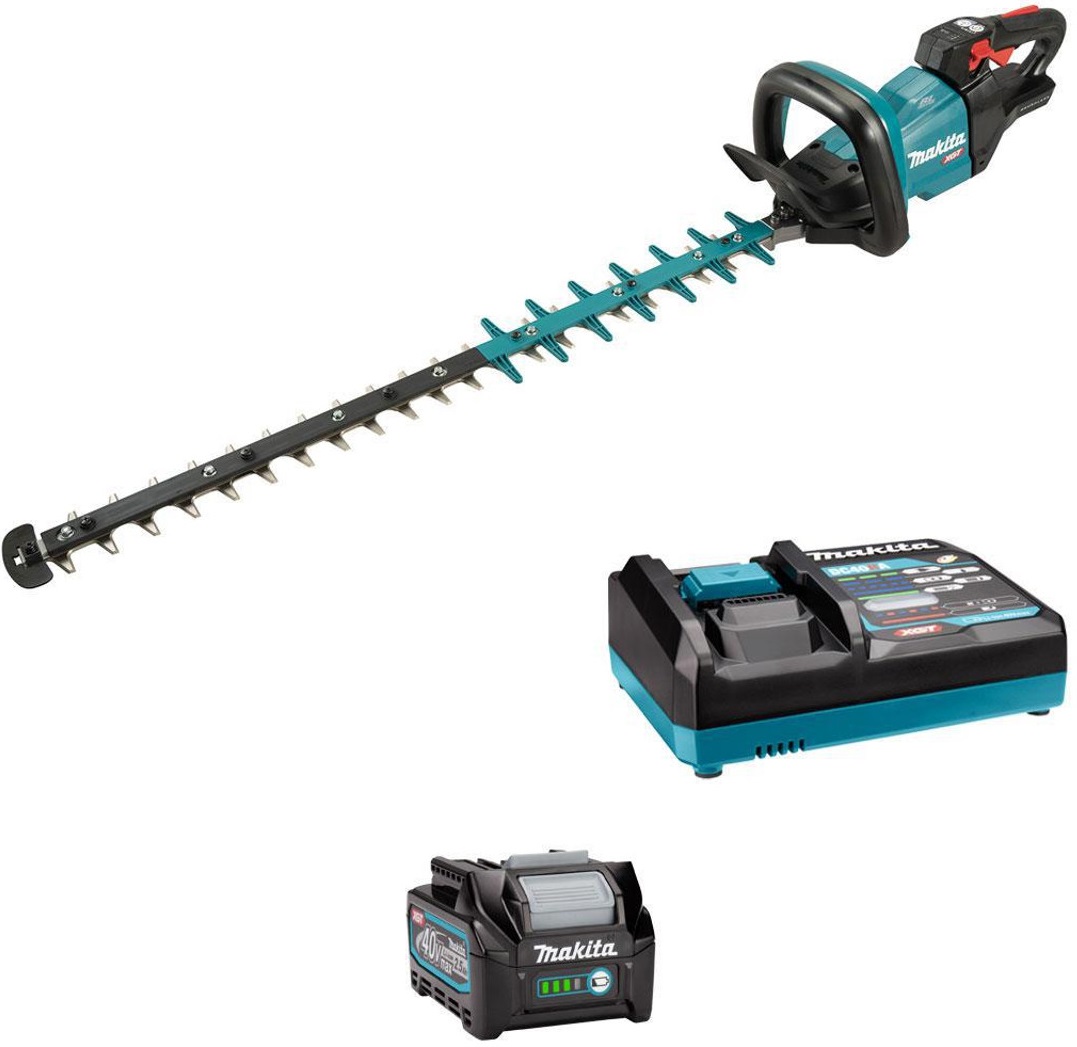 Tăietor electric pentru tuns gard viu Makita - UH005GD201, 40 V XGT, 75 cm, 2 x 4 Ah Li-ion