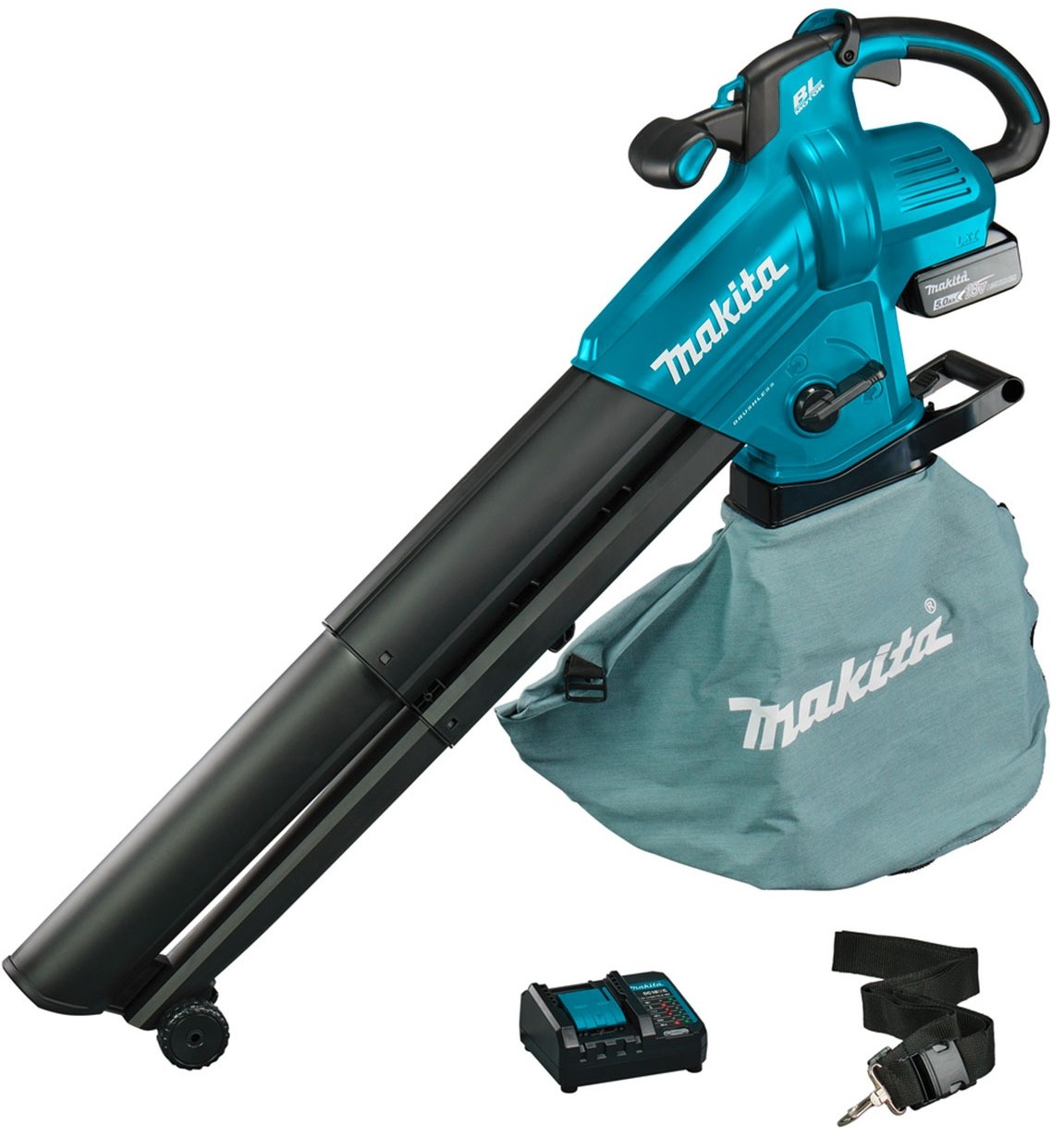 Suflantă de frunze fără fir Makita - DUB187T001, LXT, 18 V, cu…