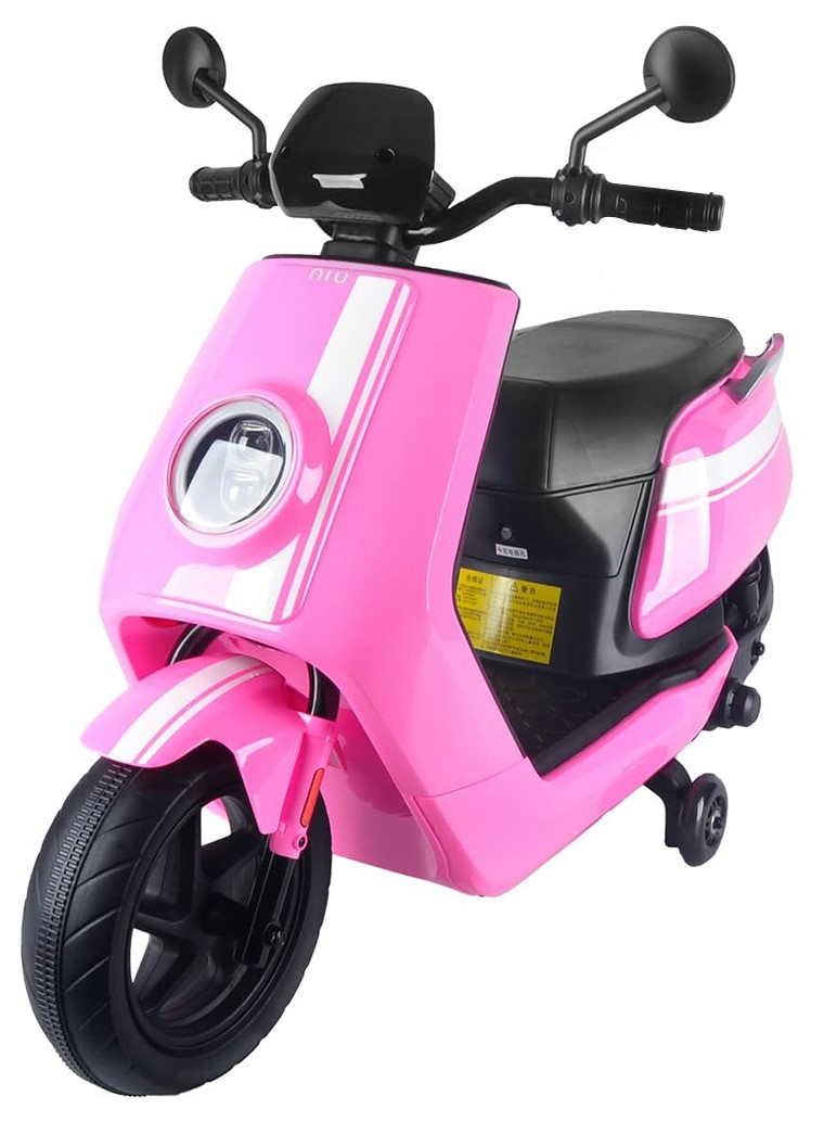 Motor cu baterie KikkaBoo - Licensed Niu Pink