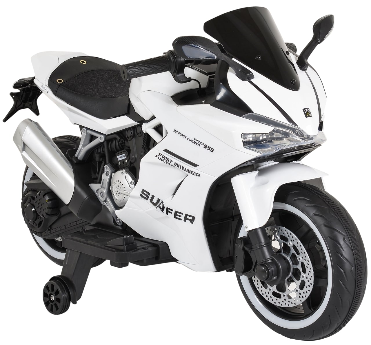 Motor cu baterie Moni - Surfer, alb