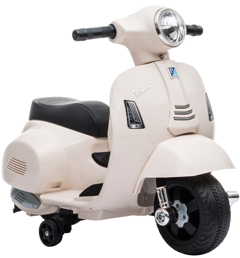 Motocicleta electrică pentru copii Vespa - GTS Super Sport, alb