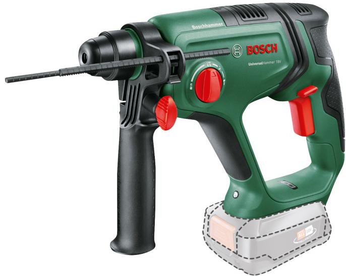 Perforator cu acumulator  Bosch - Universal Hammer, 18V, 2 J, 2.000 ot/min, 2.5 Ah, fără baterie