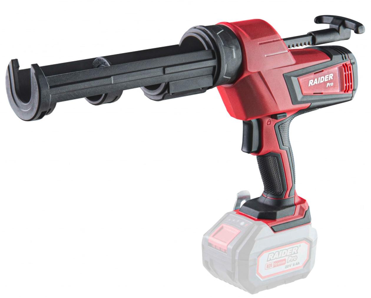 Pistol acumulator pentru silicon Raider - R20 Pro, RDP-SCG20, 310 ml, Solo