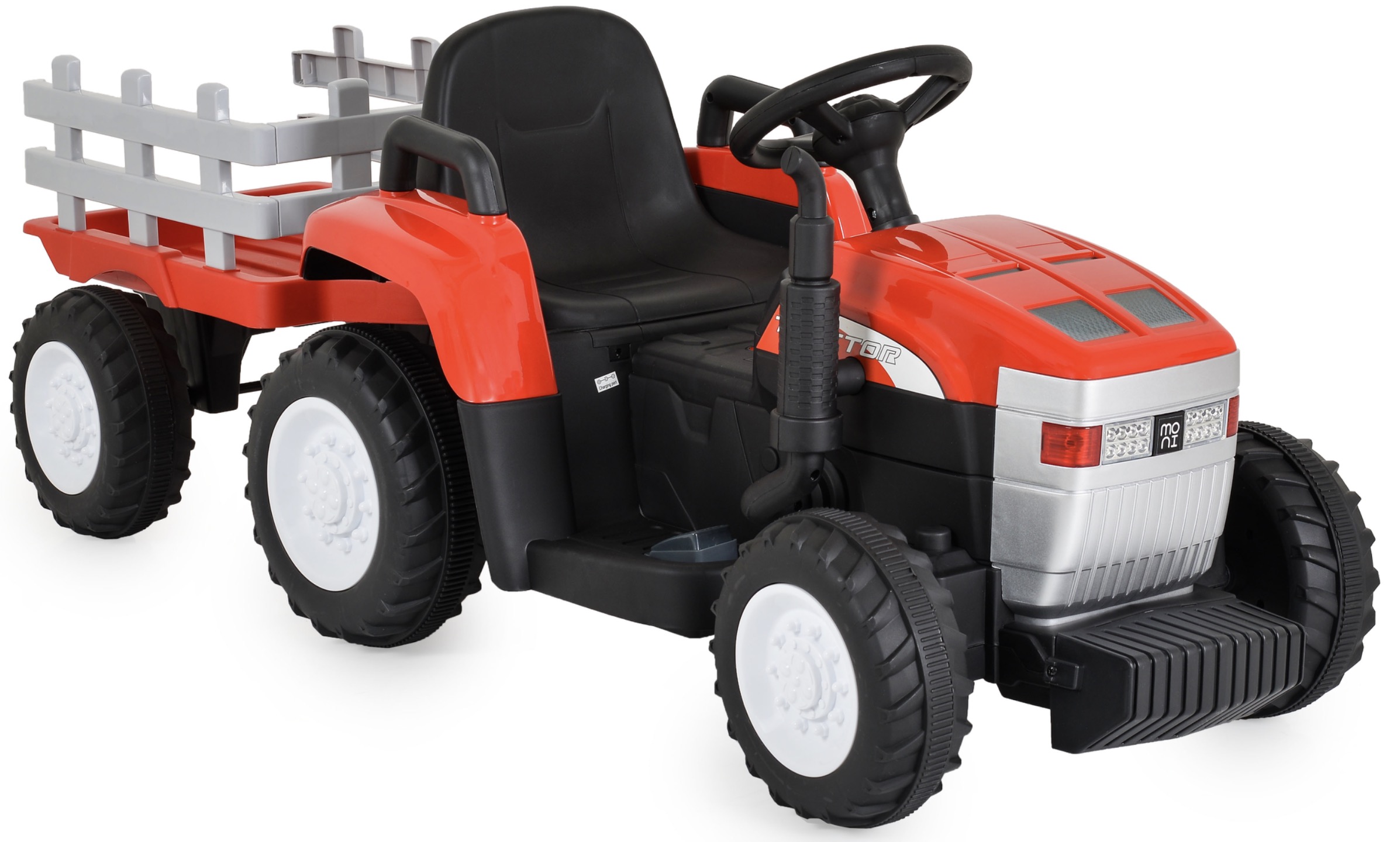Tractor cu acumulator Moni - Dallas, roşu