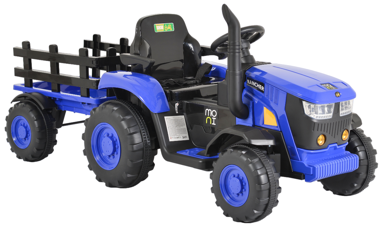 Tractor electric Moni - Rancher, albastru
