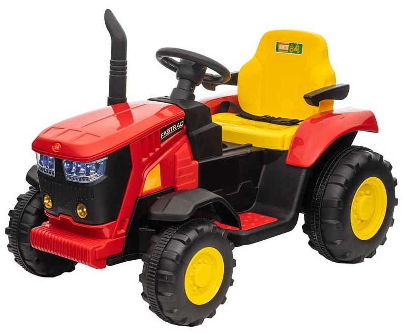 Tractor alimentat cu baterii Ocie - Roșu, cu control parental