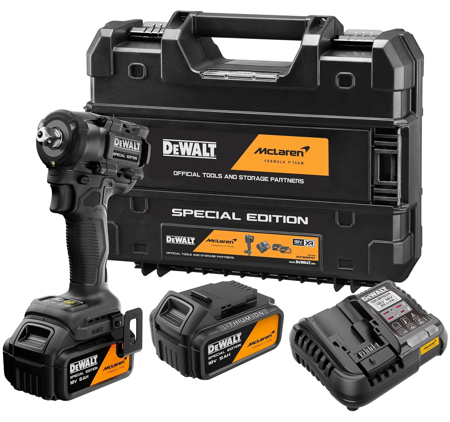 Cheie cu impact cu acumulator DeWALT - McLaren, DCF92MP2T-QW, 18V,…