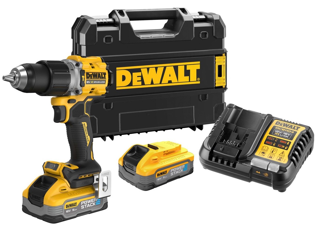 Șurubelniță cu impact pe acumulator DeWALT - DCD805H2T, 18 V, cu 2…