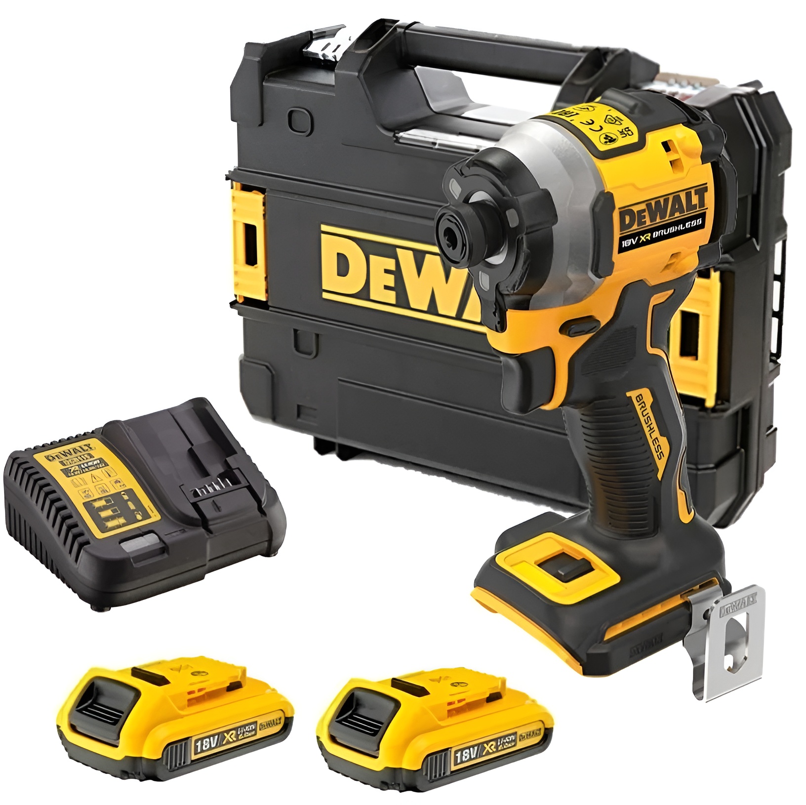 Șurubelniță de impact fără fir DeWALT - DCF850D2T, 18 V, cu baterii…