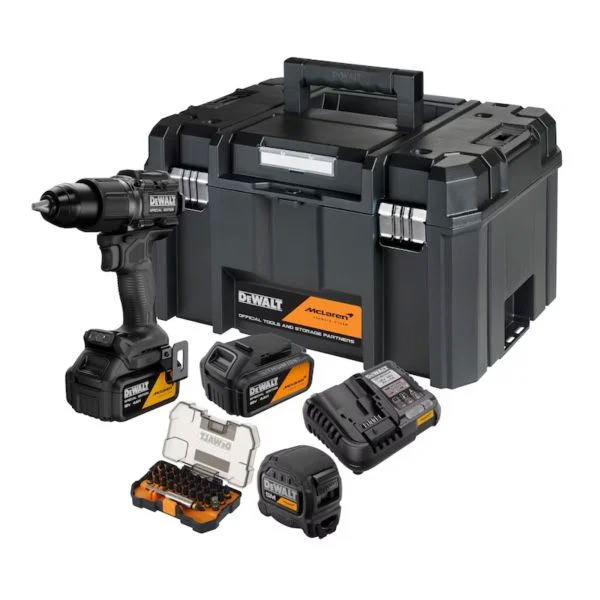 DeWALT șurubelniță cu impact cu acumulator - McLaren F1 DCD86MM2KT-QW, 2 baterii, încărcător și geantă