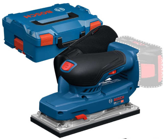 Șlefuitor vibrațional cu acumulator Bosch - Professional, GSS 18V-18, Solo, cu geantă