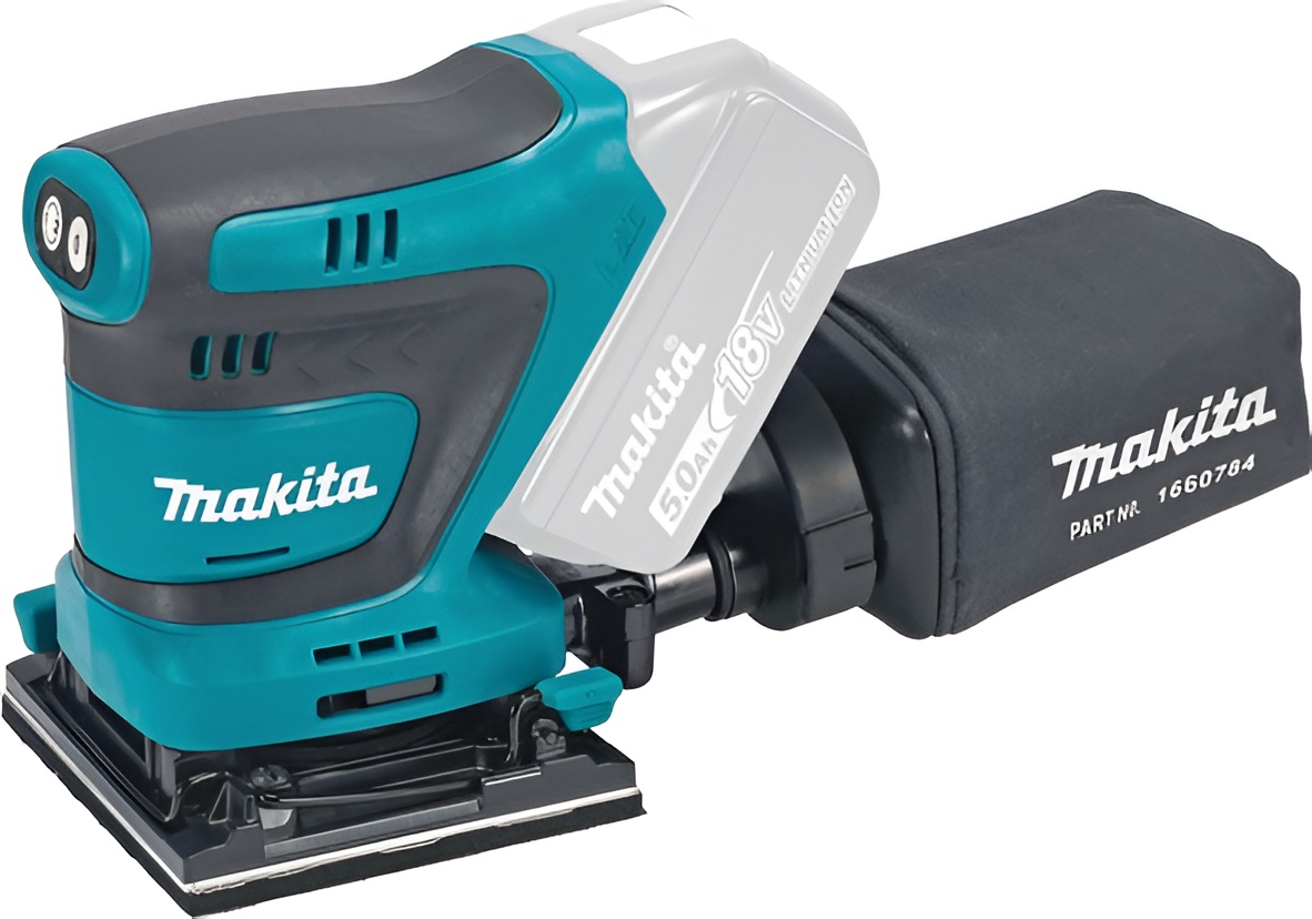 Șlefuitor vibrațional cu acumulator Makita - DBO480Z, LXT, 18 V, fără…