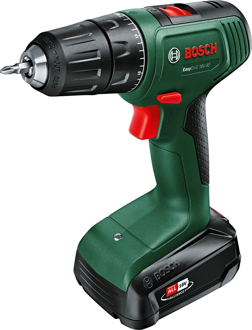 Șurubelnită cu acumulator Bosch - Easy Drill, 18V-40, 40 Nm, 2 Ah Li-ion