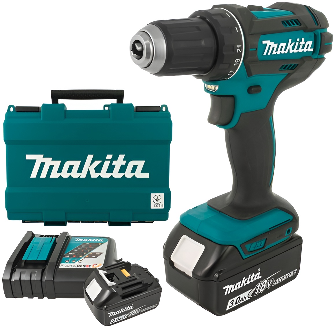 Șurubelniță fără fir Makita - DDF482RFE, LXT, 18 V, cu baterii și…