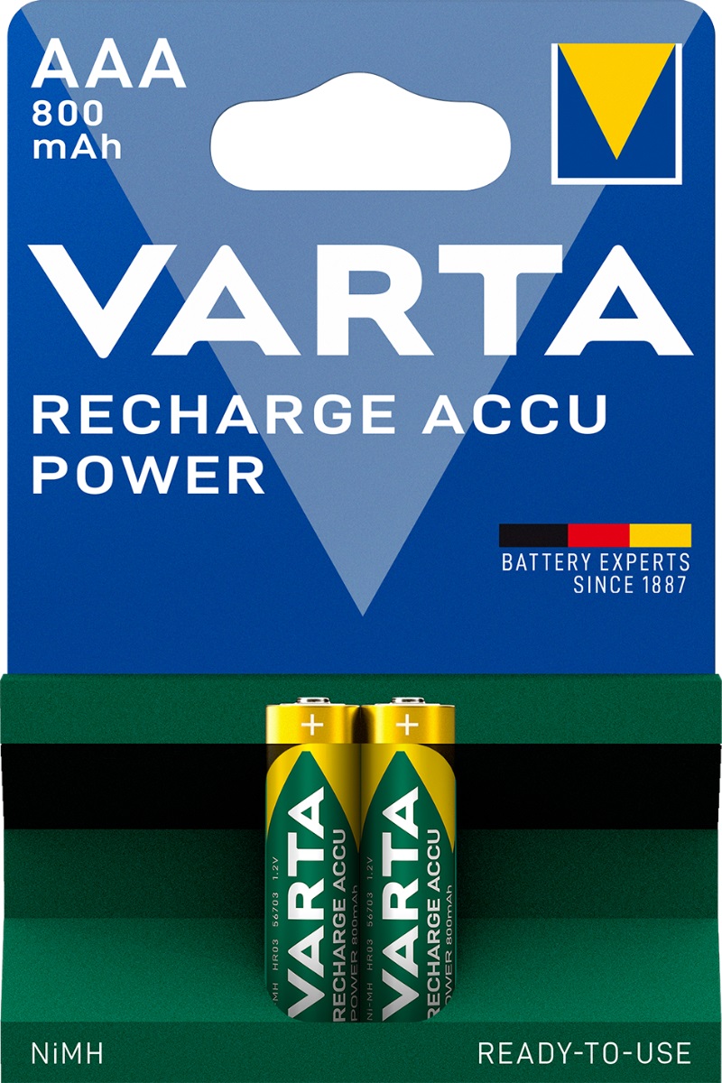 Baterie reîncărcabilă  VARTA -  Recharge Accu Power, AAA, 2 buc.