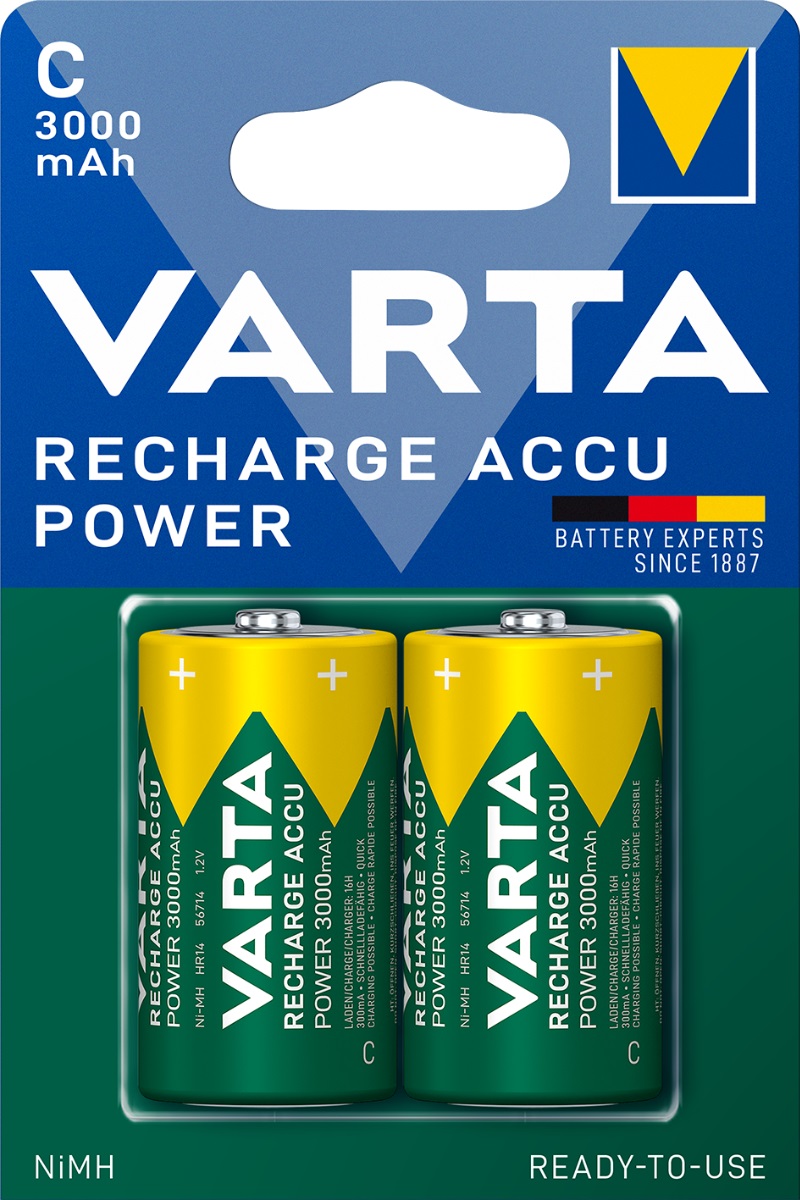 Baterie reîncărcabilă VARTA - Recharge Accu Power, C, 2 buc.