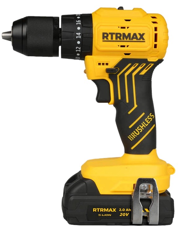 Mașină de găurit fără fir  RTRMAX -  RTS5012, cu 2 baterii, încărcător și husă