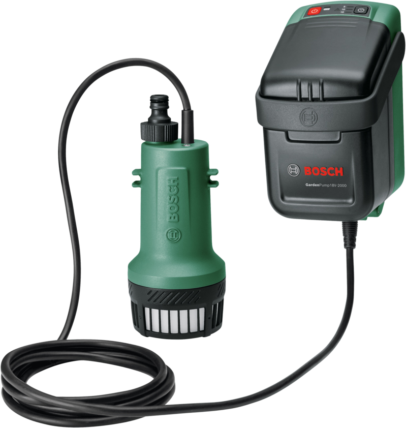 Pompă de grădină cu acumulator Bosch - GardenPump, 18V-2000, 2000 l/h, Solo