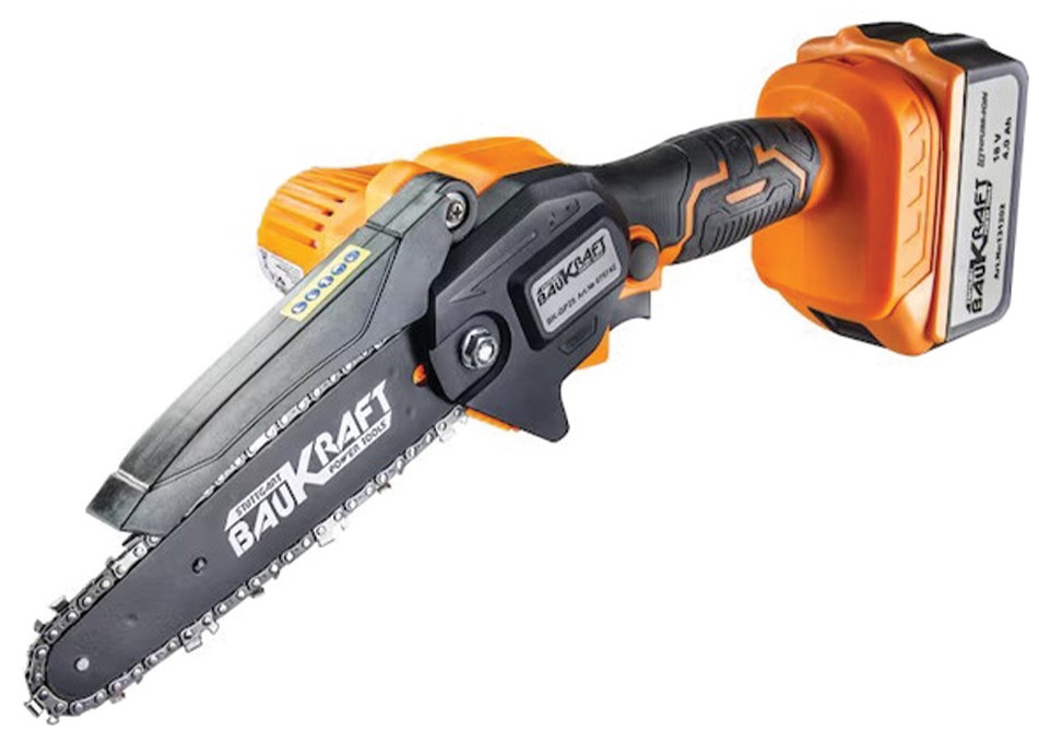 Foarfecă de grădinărit fără fir Baukraft - BK-GP25, 18V, 4Ah, 6'', 1.1 mm, 37, 150 mm, în geantă