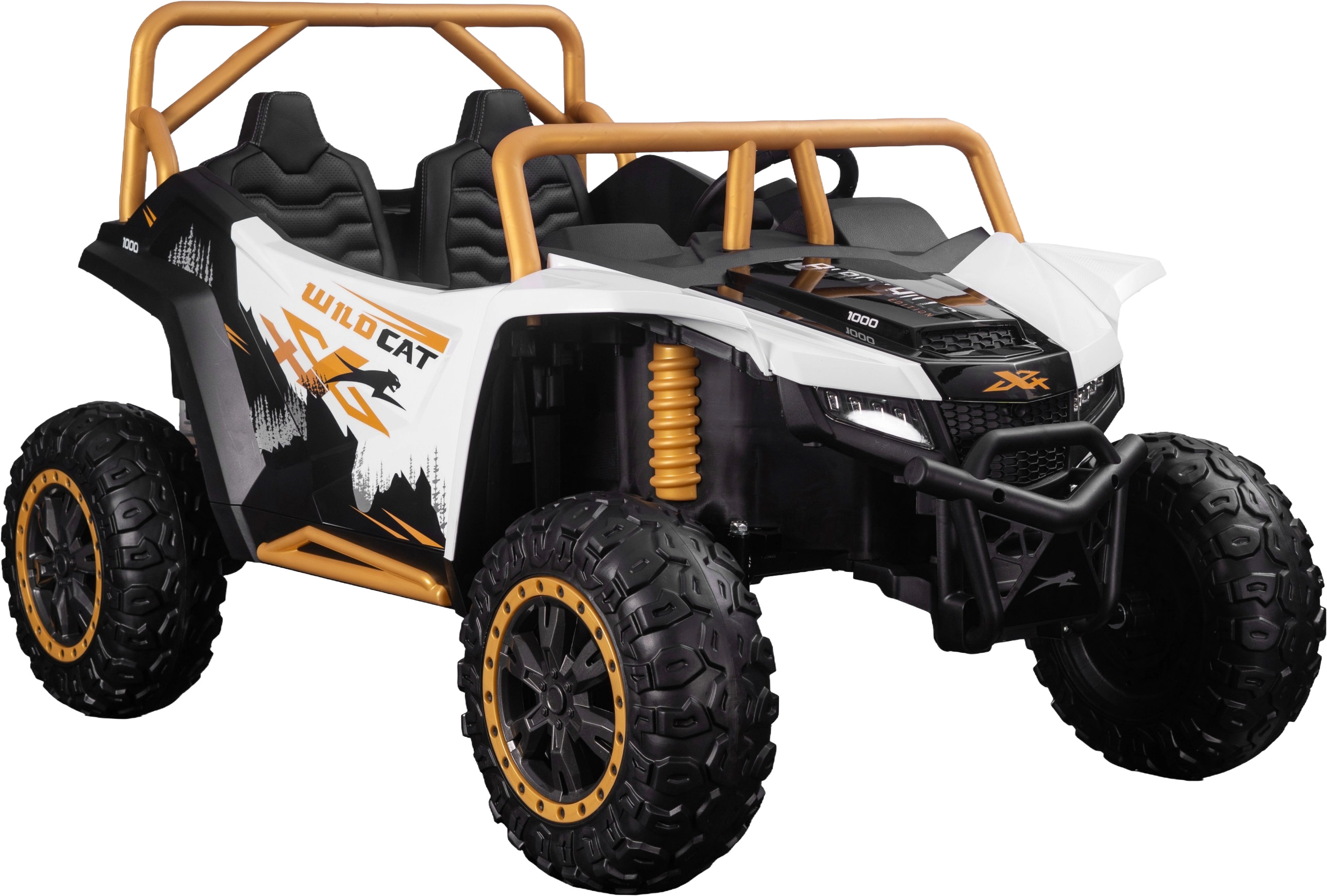 Mașină cu acumulator KikkaBoo - Licensed Arctic Cat, Alb