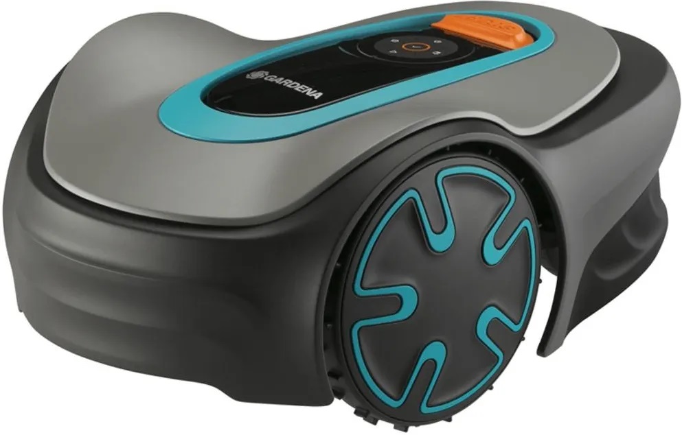 Robot de tuns iarba cu acumulator  Gardena - Sileno Minimo, 500 m², 16 cm, cu acumulator si incarcator