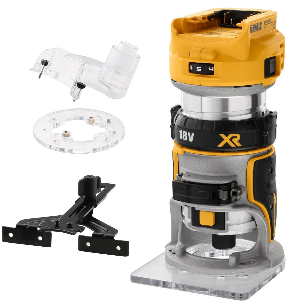 Freză verticală cu acumulator DeWALT - DCW600N-XJ, 18 V XR, fără…
