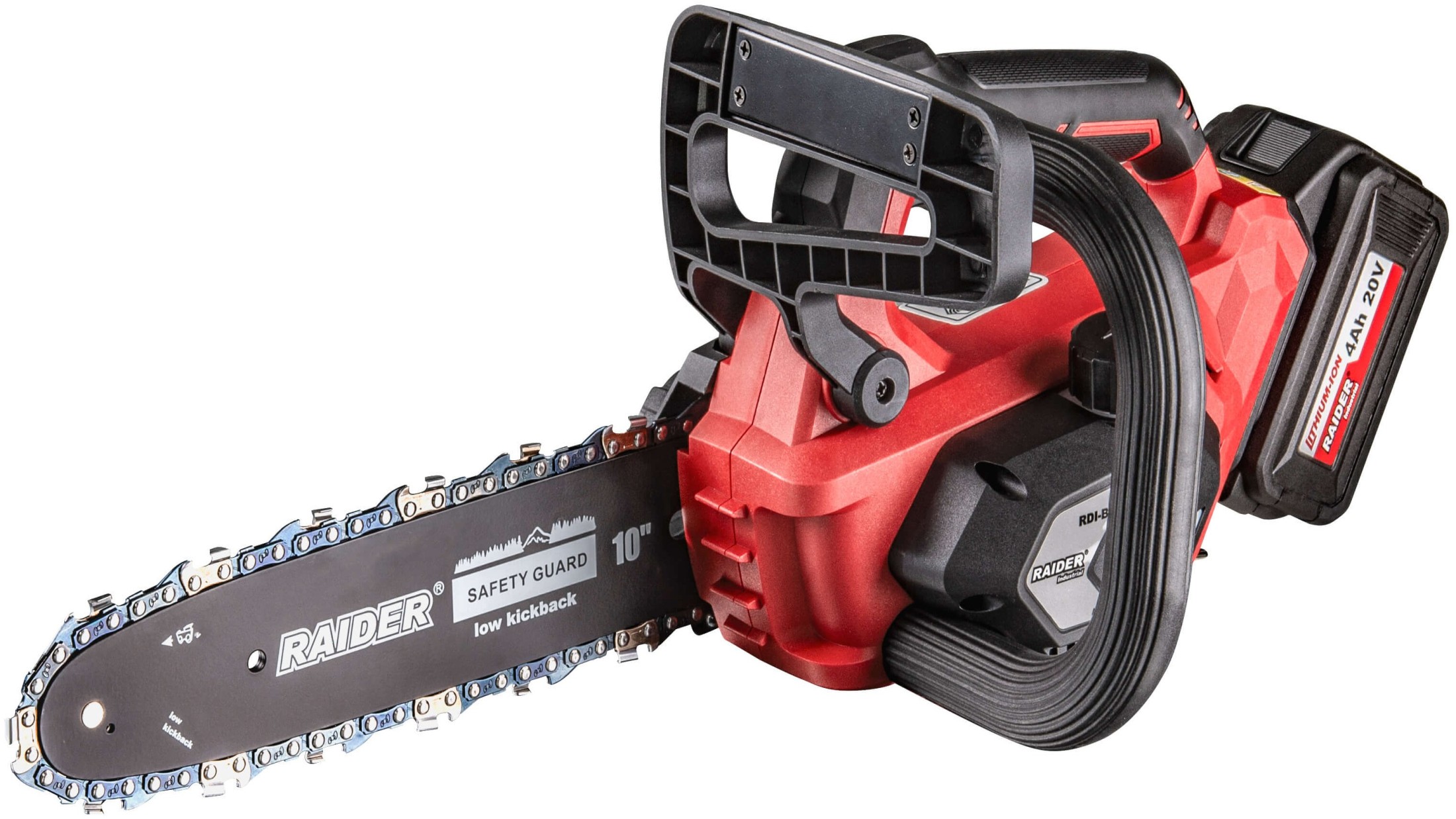 Ferăstrău cu lanț fără fir Raider - Industrial, RDI-BCCS32, 255 mm, cu baterie și încărcător