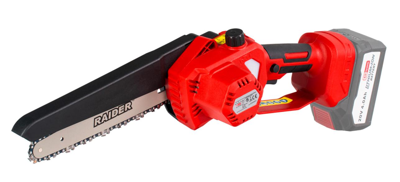 Ferăstrău cu lanț fără fir  Raider - R20, RDP-TBCHS20, 20 cm