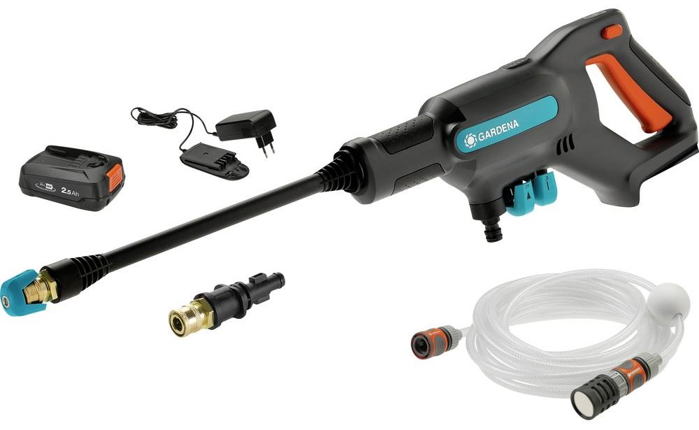 Jet de apă acumulator Gardena - AquaClean 24/18V P4A, 18V, 2.5Ah, cu acumulator si incarcator