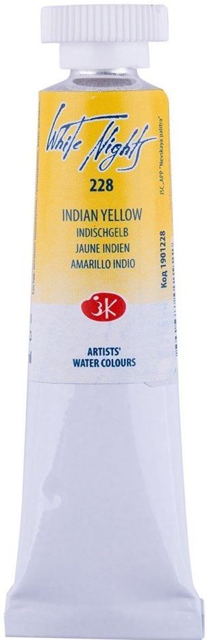 Vopsea de acuarelă Paleta Nevskaya Leningrad, Nopti albe - 228, Galben indian, 10 ml