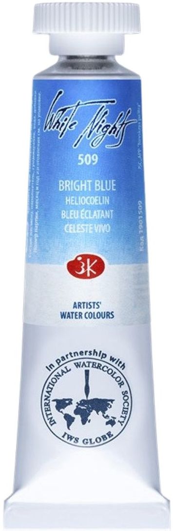 Vopsea de acuarelă Nevskaya Palitra Leningrad Nopți Albe - 509, Albastru deschis, 10 ml