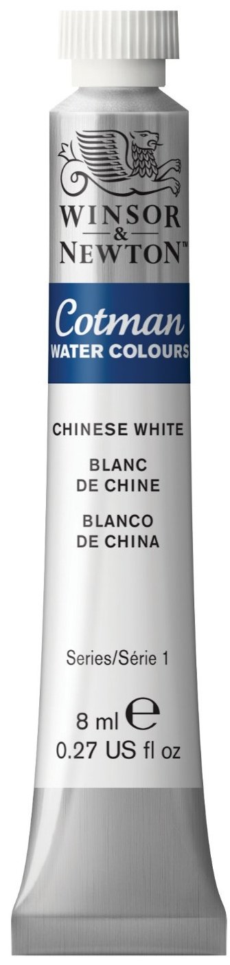 Vopsea pentru acuarelă Winsor & Newton Cotman - Alb, 8 ml