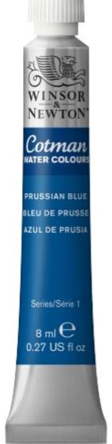Vopsea pentru acuarelă Winsor & Newton Cotman - Albastru de Prusia, 8 ml