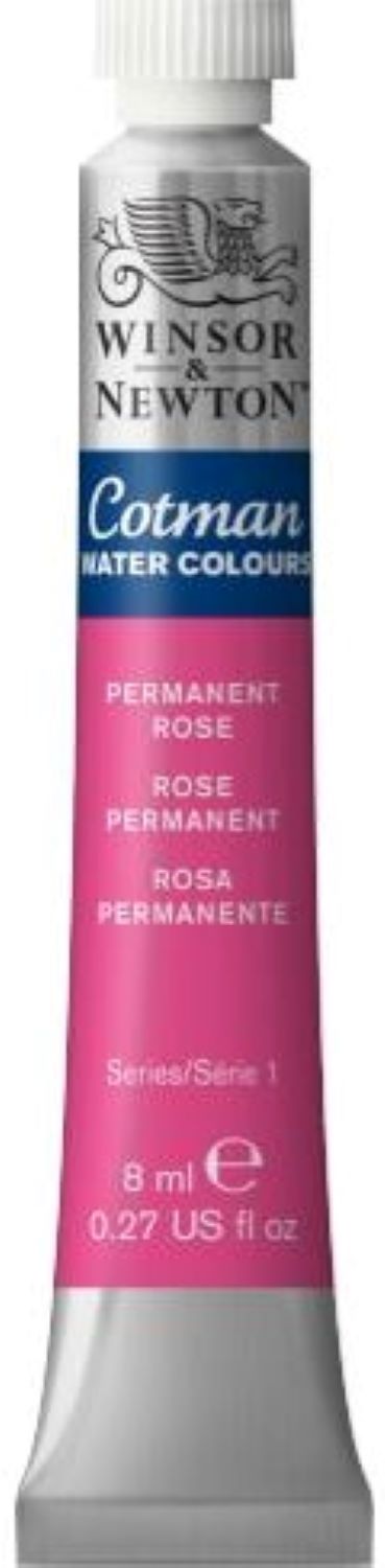 Vopsea de acuarelă Winsor & Newton Cotman - Roz, 8 ml