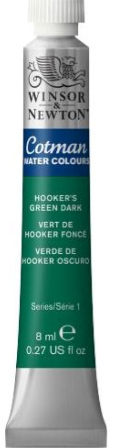 Vopsea pentru acuarelă Winsor & Newton Cotman - Verde închis, 8 ml