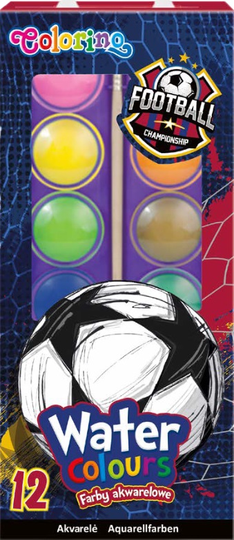 Acuarele Colorino - Fotbal, 12 culori