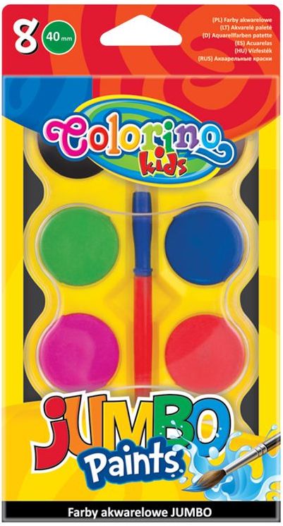 Acuarele  Colorino Kids - Jumbo, 8 culori
