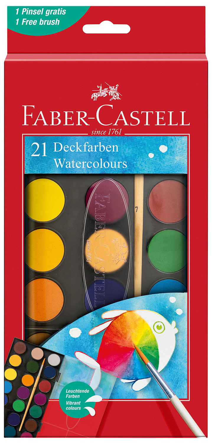 Acuarele Faber-Castell - 21 bucati