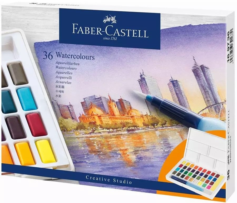 Acuarele 36 culori Creative Studio Faber-Castell Acuarele 36 culori Creative Studio Faber-Castell - imagine 2