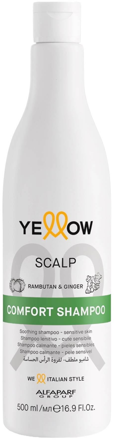 Alfaparf Yellow Scalp Șampon calmant pentru scalp sensibil, 500 ml