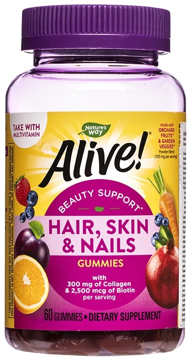 Alive Hair, Skin & Nails Premium Formula, 60 tablete, Nature's Way