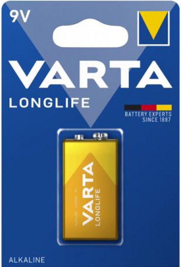 Baterie alcalină  VARTA - Longlife, 9V, 1 buc.
