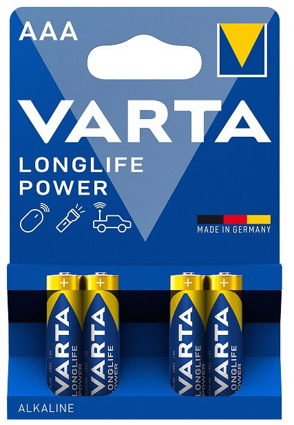 Baterie alcalină VARTA - Longlife Power, AAA, 4 buc.