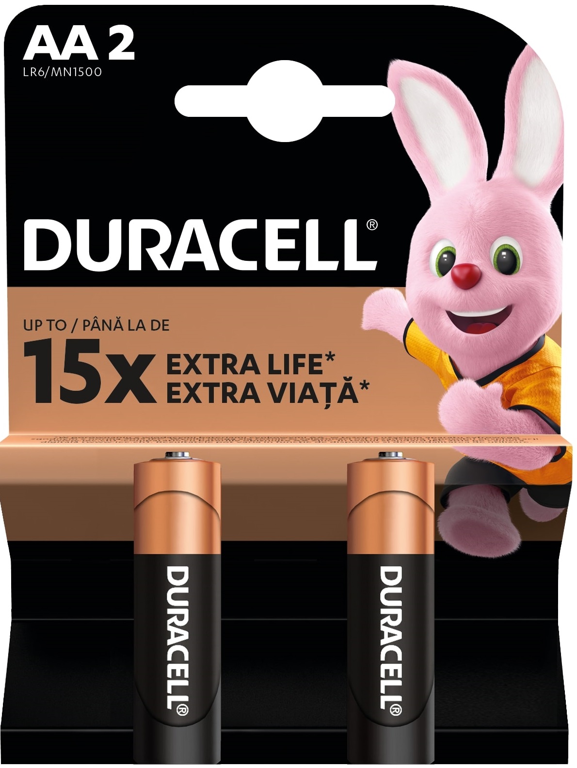 Baterii alcaline  Duracell - Basic, AA, 2 buc.