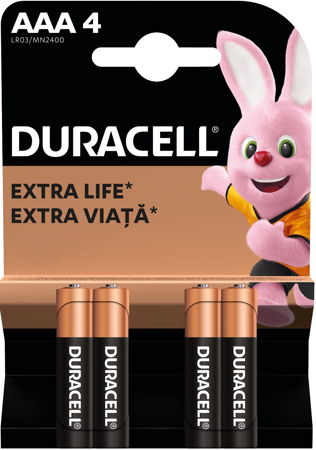 Set 4 baterii alcaline AAA R3 1.5V Duracell Set 4 baterii alcaline AAA R3 1.5V Duracell - imagine 2
